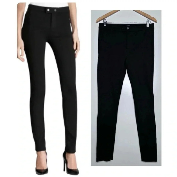 Vince Army Green Ponte’ Ankle Zip Legging Pants Size 10 - Picture 1 of 10